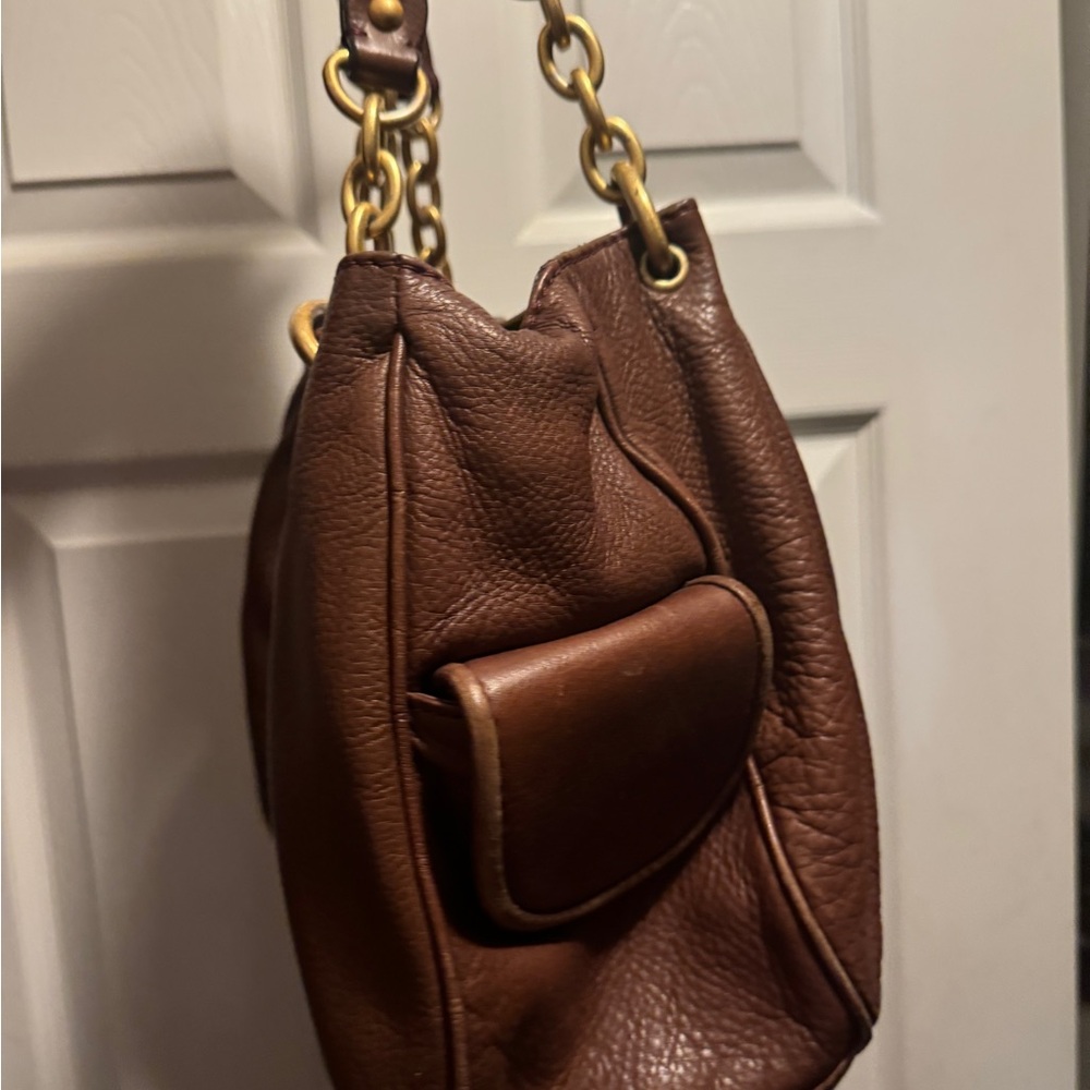 Juicy Couture Brown Shoulder Bag with Heart Charm - Picture 4 of 5